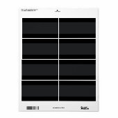 黒(明るい帯の平色空白の) ラベル (フルシート)