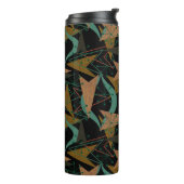 黒、水色、木フェイクの矢印 |世紀半モダンば タンブラー (回転左)