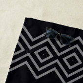 黒（濃い灰色） ビーチタオル (インサイチュ)