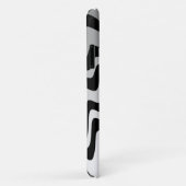 黒、灰色、白のジグザグ Case-Mate iPhoneケース (裏面/右)