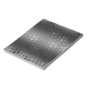 黒、灰色、白のドットのスクラップブック紙 ノートパッド (回転)