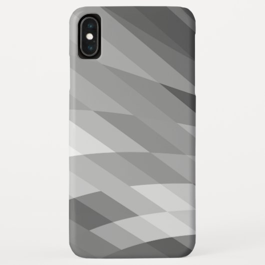 黒、灰色、白の幾何学模様 Case-Mate iPhoneケース (裏面)