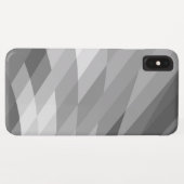 黒、灰色、白の幾何学模様 Case-Mate iPhoneケース (裏面(横))