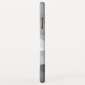 黒、灰色、白の幾何学模様 Case-Mate iPhoneケース (裏面/右)