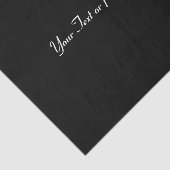 黒 – -無地のパターンなし 薄葉紙 (詳細)