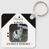黒 猫 遺品 ペットメモリアル キーホルダー (裏面)