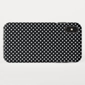 黒（白いドット） Case-Mate iPhoneケース (裏面(横))