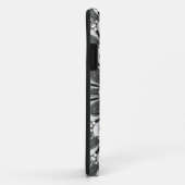 黒+白い花の銀Omの穹窖のiPhone 5 Case-Mate iPhoneケース (裏面/右)