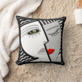 -黒、白および赤を一緒に来て下さい クッション (ブランケット)