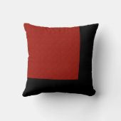 -黒、白および赤を一緒に来て下さい クッション (裏面)