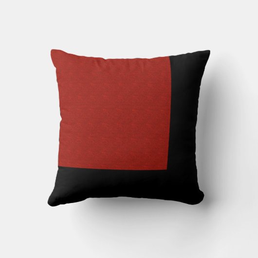 -黒、白および赤を一緒に来て下さい クッション (裏面)