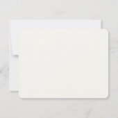 黒+白のエレガントな結婚式の返信 (裏面)