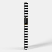 黒/白のストライプ Case-Mate iPhoneケース (裏面 / 右)