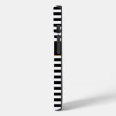 黒/白のストライプ Case-Mate iPhoneケース (裏面 / 左)