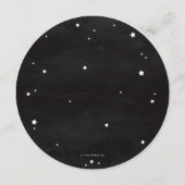 黒/白の散らばる星のスクエア/ラウンド ハロウィン メニュー (裏面)