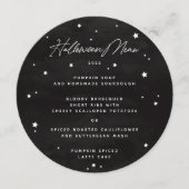 黒/白の散在スターズスクエア/ラウンドハロウィン メニュー (正面)