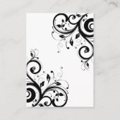 黒+白の逆旋回披露宴詳細 エンクロージャーカード (裏面)