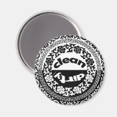 黒/白クリーン/汚れた食洗機磁石 マグネット (正面/裏面)