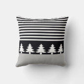 黒(白ストライプ) クッション (裏面)