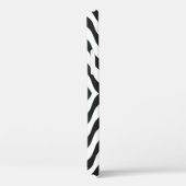 黒+白ゼブラストライプパターンモダン Case-Mate iPhoneケース (裏面 / 右)