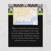 黒/白ダマスク付き/チャートルーズグリーンアクセントストリップ (裏面)