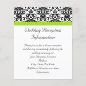 黒/白ダマスク付き/チャートルーズグリーンアクセントストリップ (正面)