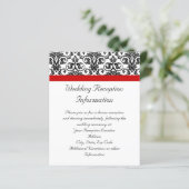 黒/白ダマスク（赤アクセント付き） (スタンド正面)