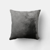 黒/白テクスチャ曲線ストライプ装飾用クッション クッション (裏面)