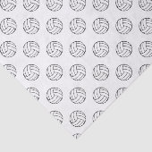 黒/白バレーボールのボール、白 薄葉紙 (詳細)