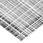黒、白、およびグレーのチェックパターン テーブルクロス (アングル)