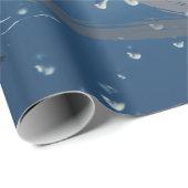 黒、白、およびグレーのブラシストロークのラッピング紙 ラッピングペーパー (ロールコーナー)