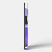 黒、白、および紫の流体抽象芸術 Case-Mate iPhoneケース (裏面 / 右)