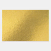 黒、白、および金ゴールドヴィンテージフローラ ラッピングペーパーシート (正面3)