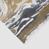 黒、白、および金ゴールド抽象芸術 薄葉紙 (詳細)