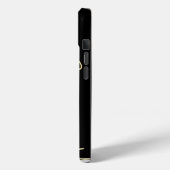 黒、白、および金ゴールド渦巻き Case-Mate iPhoneケース (裏面 / 左)