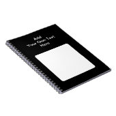 黒（白）と文字 ノートブック (右側)