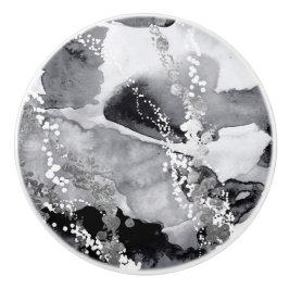 黒、白、グレーのセラミックのプルノブ セラミックノブ