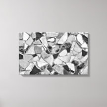 黒、白、グレーのテラゾフォトアート