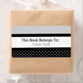 黒/白/グレー水玉模様 ラベル (インサイチュ)