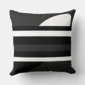 黒、白、グレー クッション (裏面)