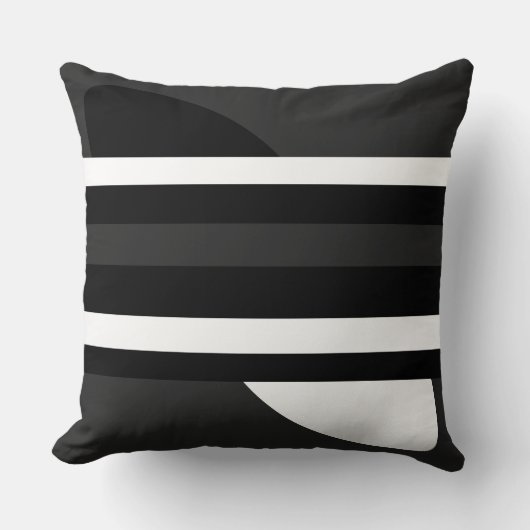 黒、白、グレー クッション (正面)