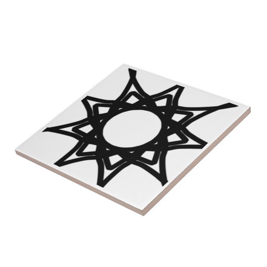 黒&白 タイル (側面)