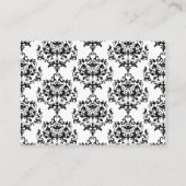 黒、白、ピンクのエンクロー結婚ジャ・カード エンクロージャーカード (裏面)