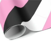 黒、白、ピンクの各ストライプ色 ラッピングペーパー (ロールコーナー)