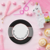 黒（白） ペーパープレート (パーティー)