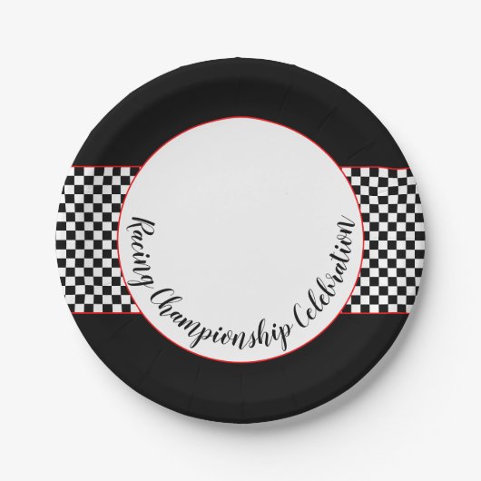 黒（白） ペーパープレート (正面)