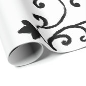 黒&白 ラッピングペーパー (ロールコーナー)