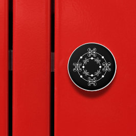 黒&白 |同心円飾ノブ セラミックノブ