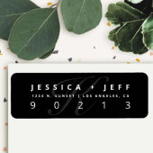 黒&白 |差出人住所 ラベル