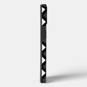 黒、白、灰色のダイヤモンドパターンケースメイトiP Case-Mate iPhoneケース (裏面 / 右)